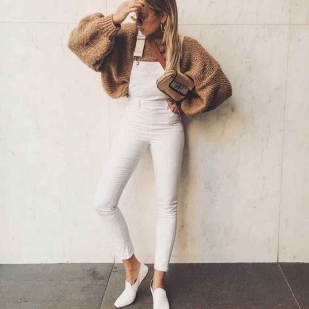We Wore What High Rise Skinny Overall, M
